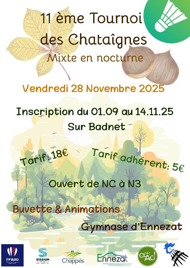 11e Tournoi nocturne des Châtaignes